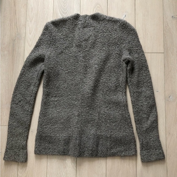 Abercrombie & Fitch Boucle Yarn Pocket Cardigan in Light Brown Size XS - Picture 4 of 13